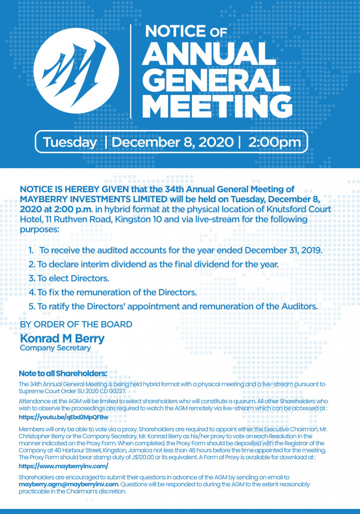 Annual General Meeting Notice